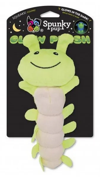 1ea Spunky Pup Glow Caterpillar Large Plush - Toys